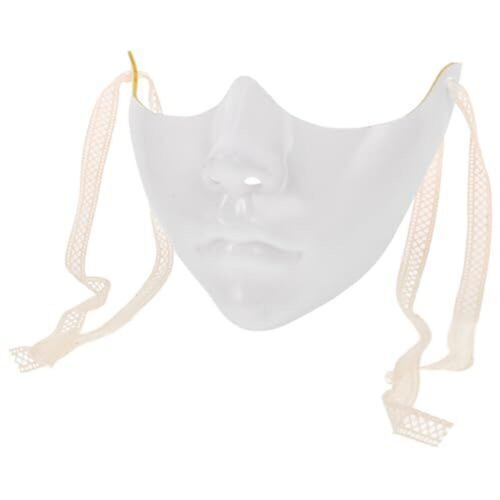 4140 2Pcs Lower Half Face Mask Lightweight Cosplay Party Masks Stylish